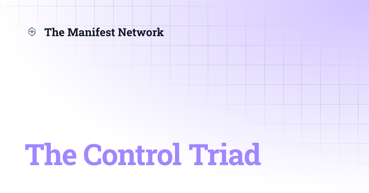 The Control Triad | The Manifest Network